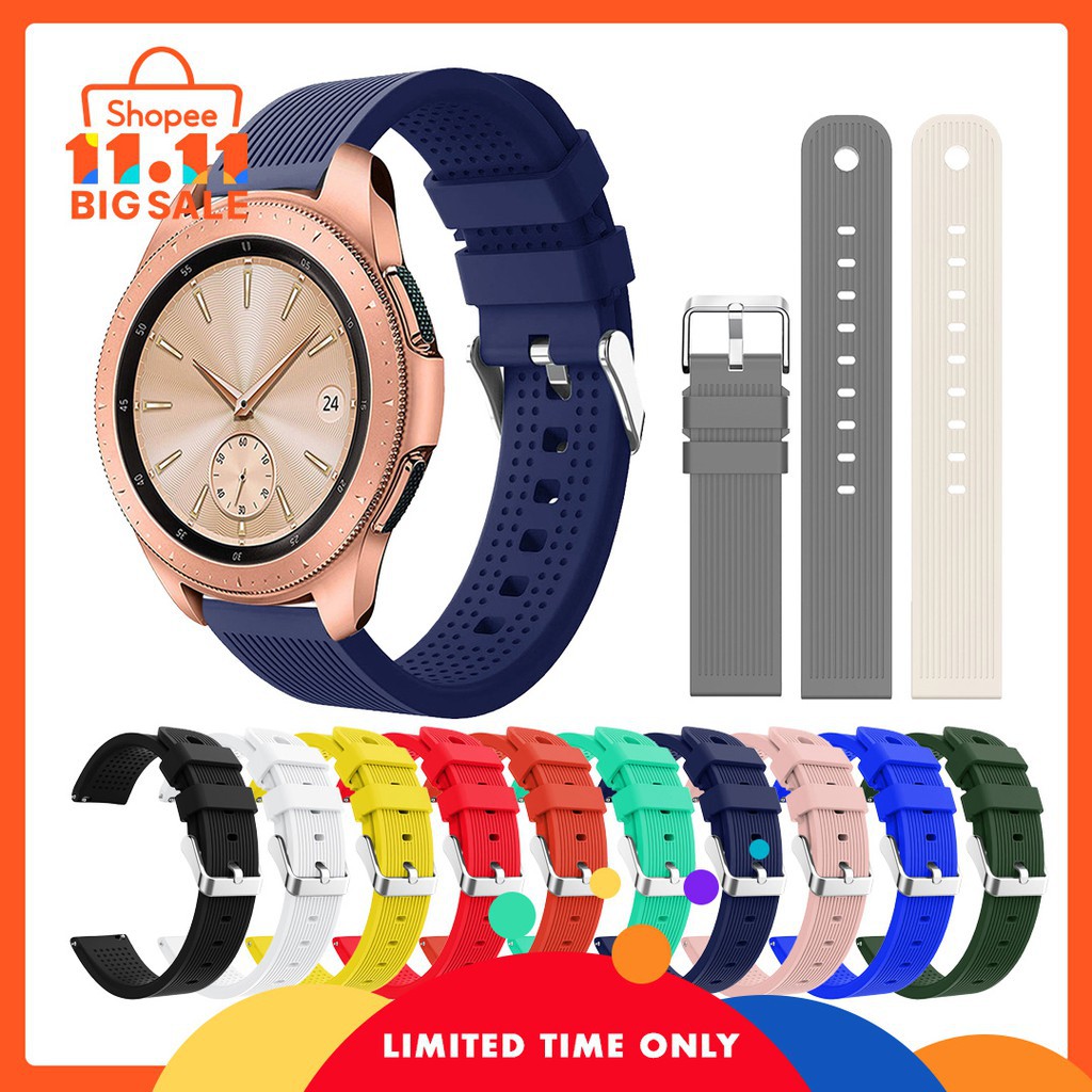 Samsung Galaxy 42mm Watch Strap Amazfit Bip Band Silicone Replacement Sport Band