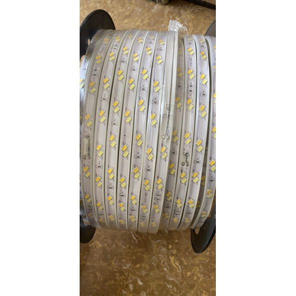 Dây đèn led 5730 đổi màu 3 chế độ : vàng + xanh dương, 220V