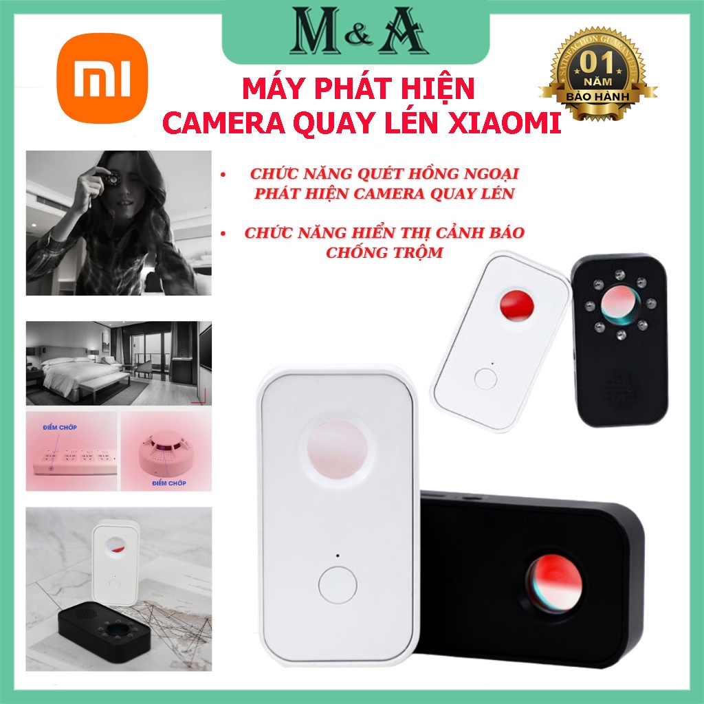 Máy Dò Camera Ẩn Chống Quay Lén Cảnh Báo Chống Trộm - Thiết Bị Dò Hồng Ngoại Phát Hiện Chuyển Động Xiaomi SMOOVIE