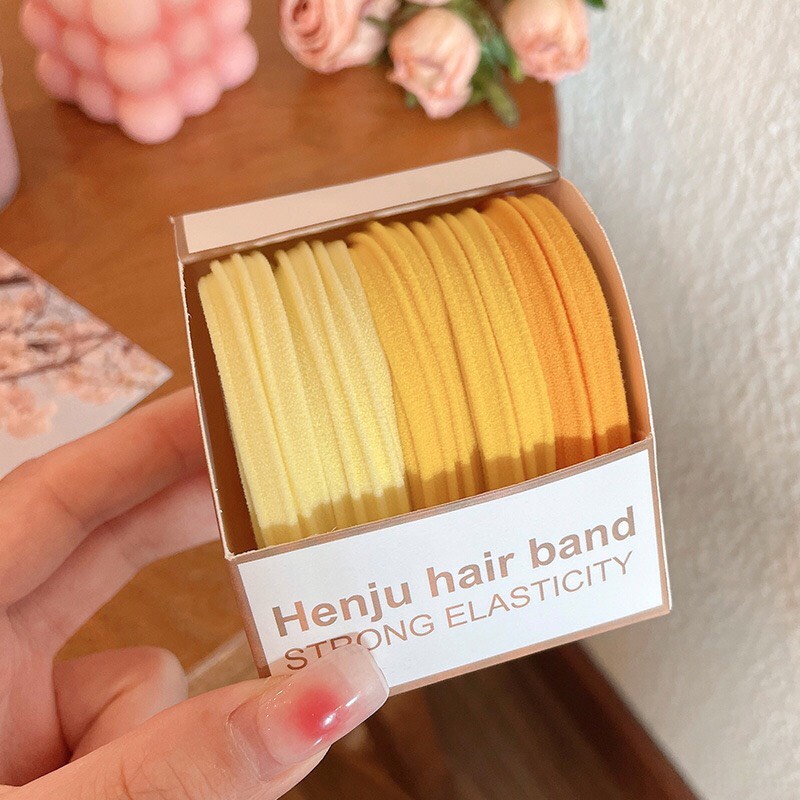 Dây Buộc Tóc Lò Xo Cao Su Co Giãn Kiểu Dáng Đơn Giản Thời Trang Hàn Quốc Dobi BT1