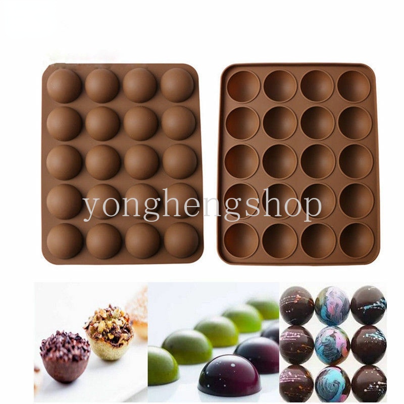 Khuôn Silicone Làm Bánh Hình Bán Cầu 3D