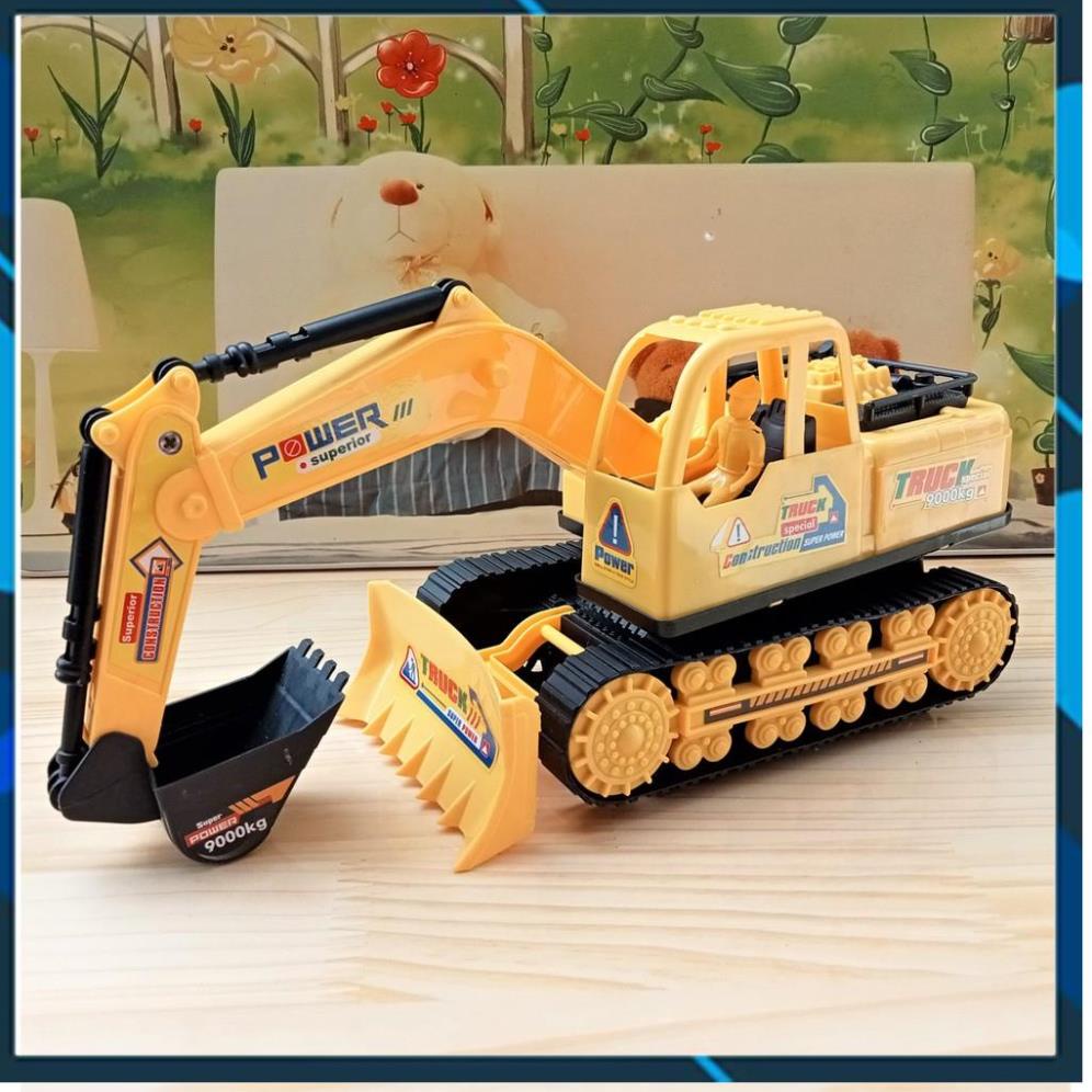 Máy Đào Đất, Xe Xúc Đất Mô Hình Đồ Chơi Cho Bé