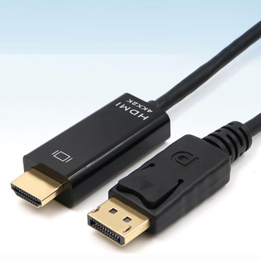 4K DisplayPort To HDMI Cable DP Male Transfer To HDMI Female For Laptop