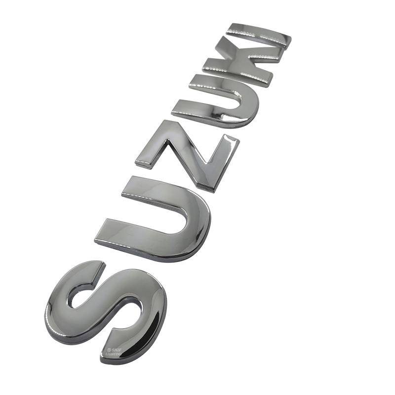 SUZUKI Decal dán trang trí xe hơi màu đen in chữ 45mm