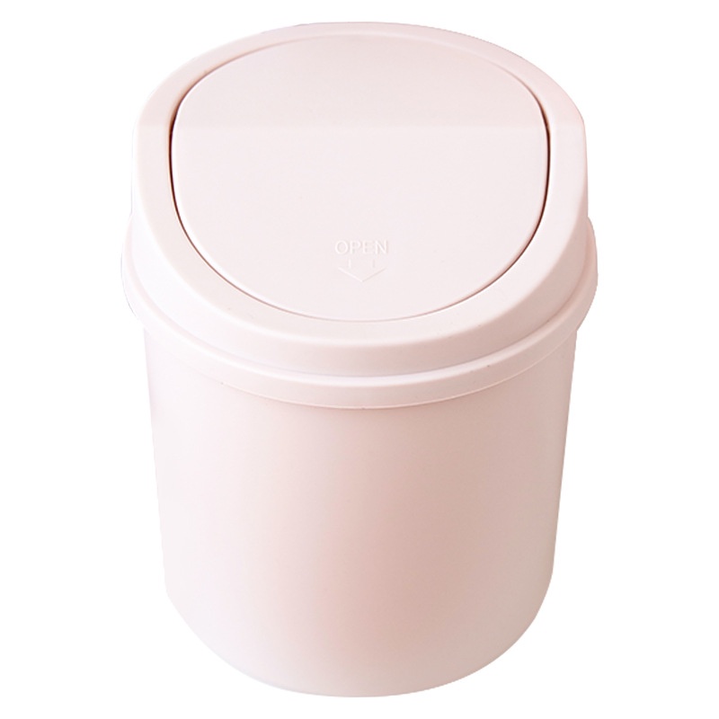 Thùng Rác mini Nắp Lật Để Bàn Dễ Thương Tiện Dụng Cho Văn Phòng/Phòng Ngủ