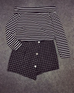 ❤️ Set Áo Trễ Vai Chân Váy