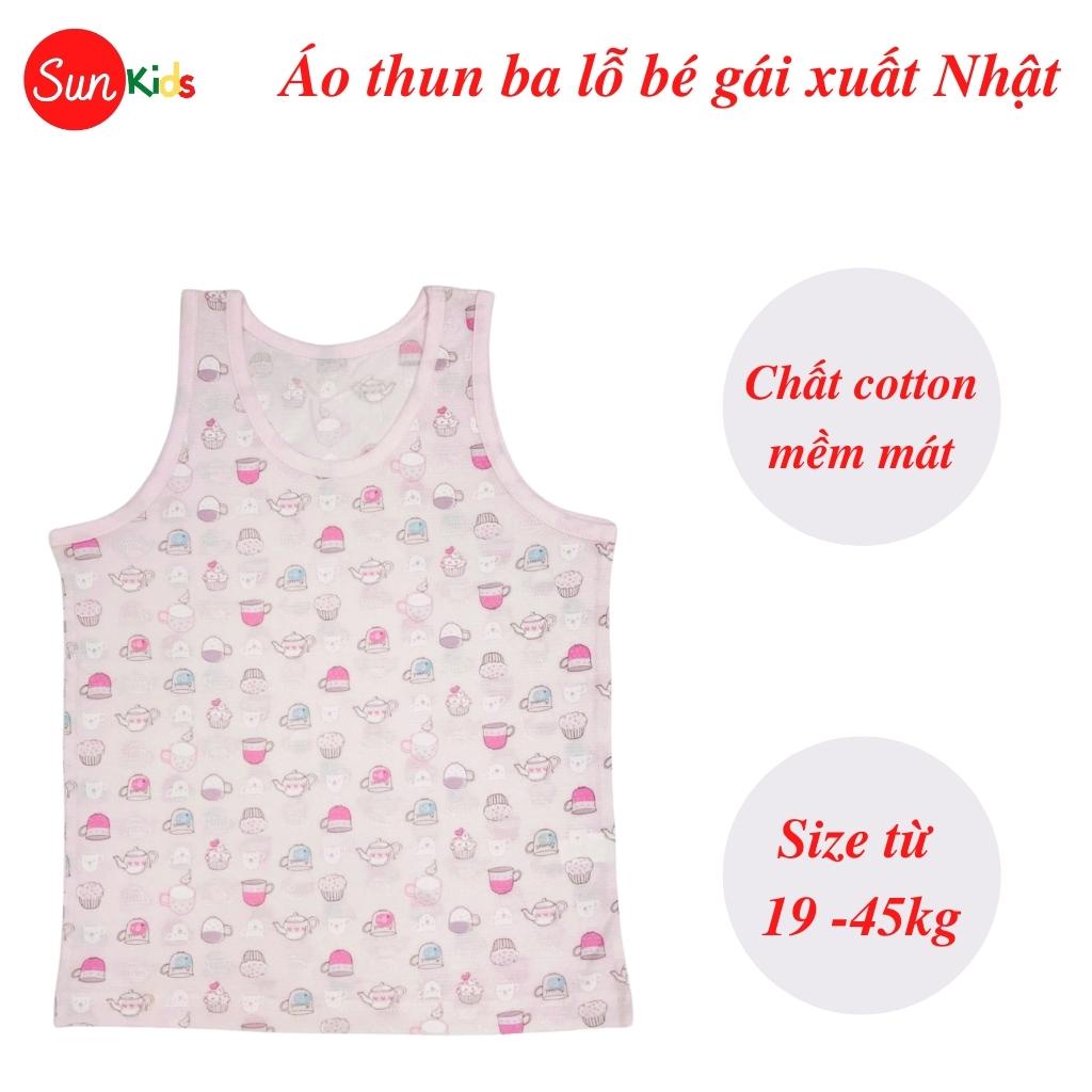 Áo thun cho bé gái, áo phông bé gái chất cotton mềm mát, size 65 - 85 - SUNKIDS