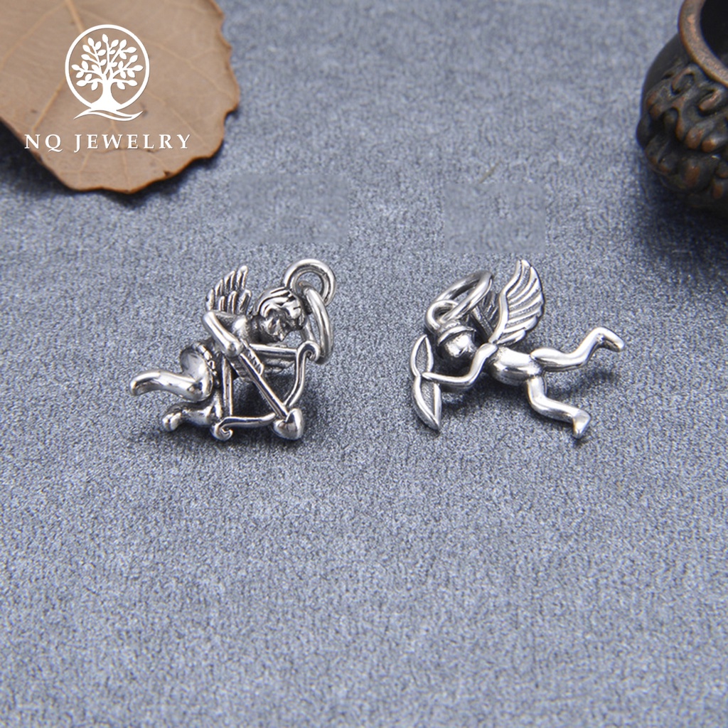 Charm bạc thần tình yêu treo - NQ Jewelry