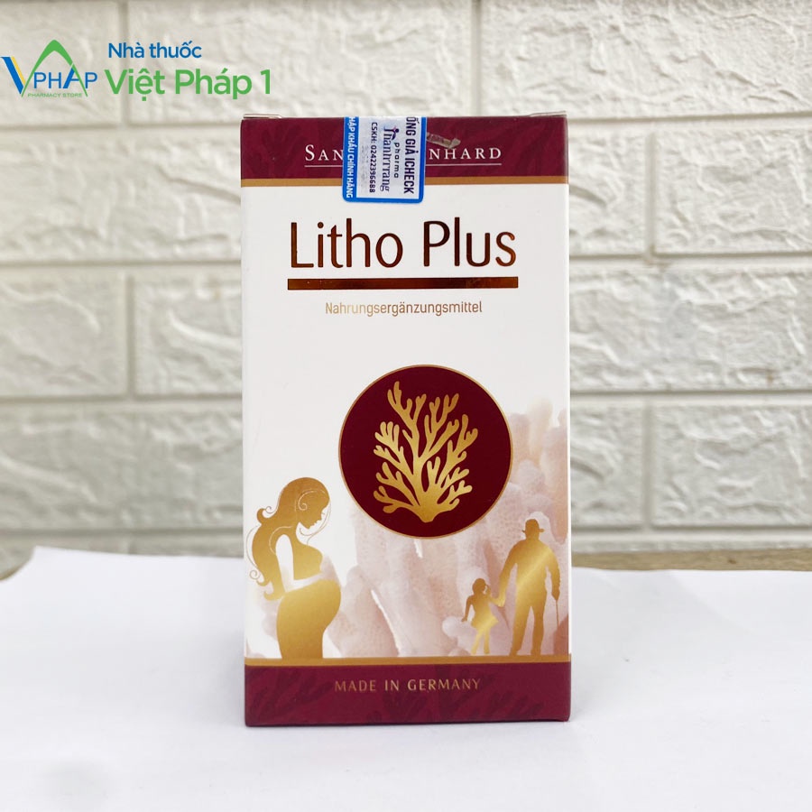 Viên Uống Litho Plus Bổ Sung Canxi, Vitamin D3 Và Kẽm Cho Bà Bầu Hộp 60 Viên