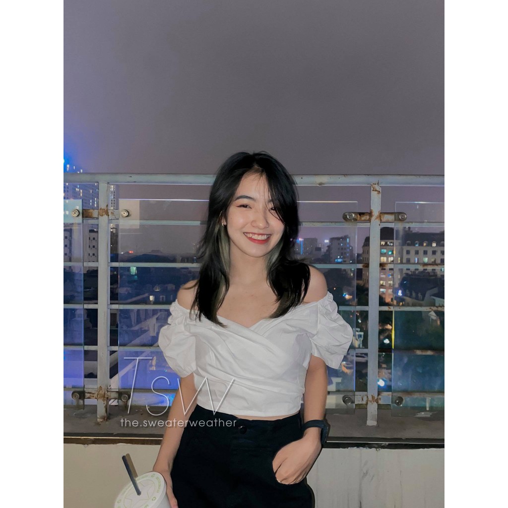 [Mã WASKT304 giảm 15% tối đa 30K đơn 99K] Áo thô croptop chéo ngực | BigBuy360 - bigbuy360.vn