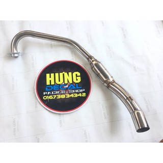 Cổ pô Raider bầu hơi gắn bô độ cho bản xăng cơ