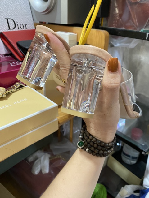 Guốc quai trong nữ da mềm cao 6cm và 9cm