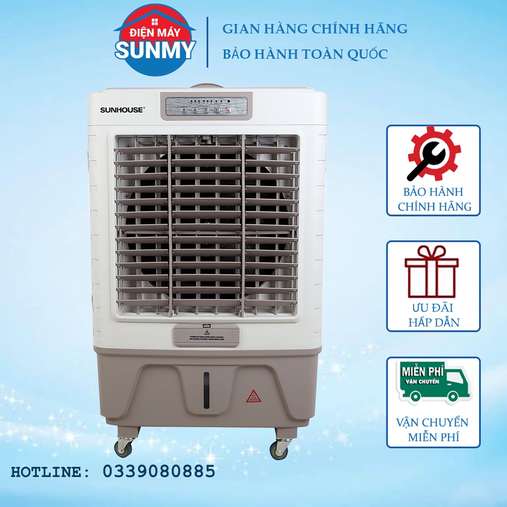 Quạt hơi nước Sunhouse SHD7746 cho phòng lớn, quạt điều hoà, máy làm mát không khí SHD7746 - bảo hành chính hãng