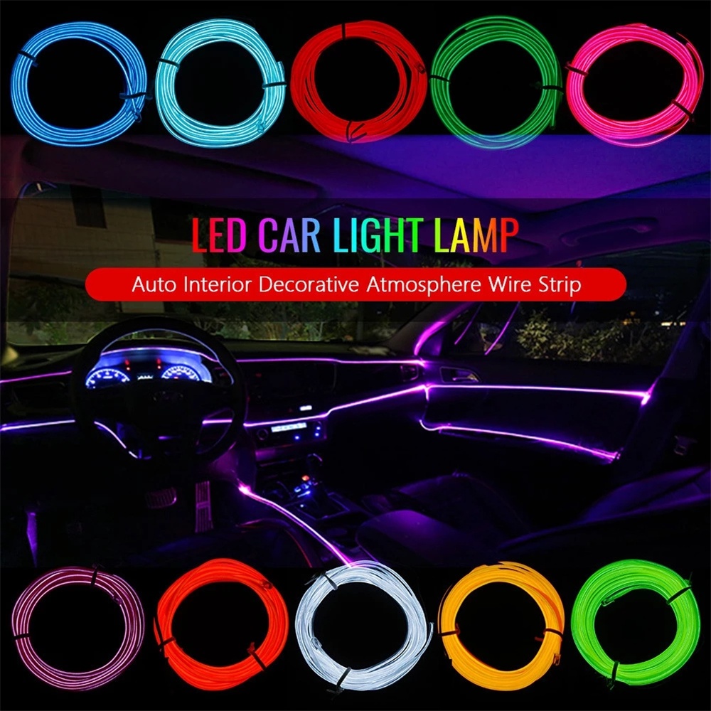 Dây Đèn Neon 1m/3m/5m Trang Trí Tiệc Giáng Sinh