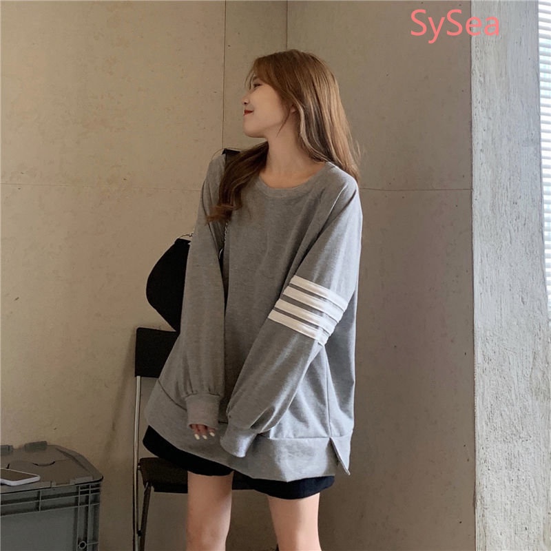 Áo Thun Nữ Cổ Tròn Sọc Ngang Plus size