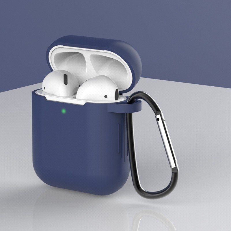 Tặng Kèm Móc Treo Vỏ Bọc Tai Nghe Airpods 1/2 Case Silicon dẻo nhiều màu  - MINH AN SAIGON