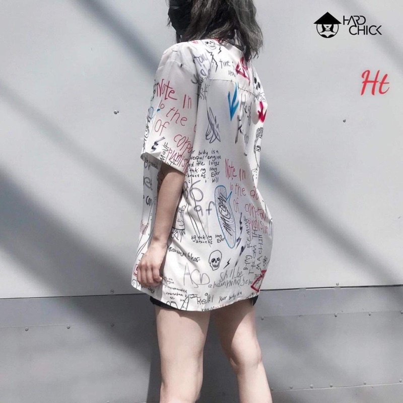 Áo sơ mi chữ mũi tên HT12