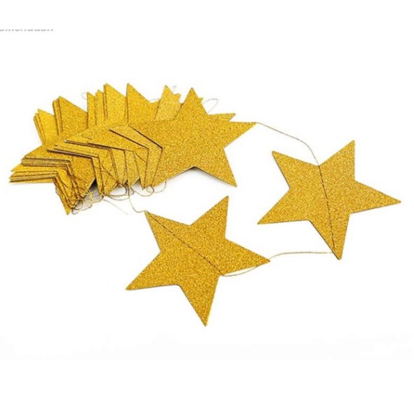 Dây ngôi sao grand trang trí sinh nhật trang trí party nhiều màu sắc HAPPYKID DNS