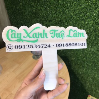 Bảng hiệu cầm tay - Bảng hiệu Mica in theo yêu cầu - Free thiết kế
