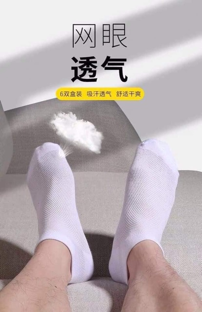 Bán sỉ tất lưới ngắn cổ nam-nữ