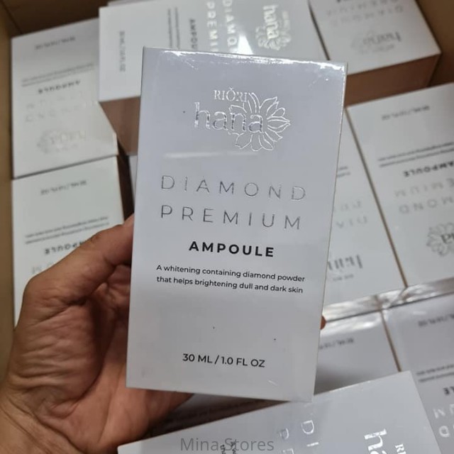 Tinh Chất Dưỡng Da Chuyên Sâu RIORI Diamond Premium Ampoule 30ml Dưỡng Trắng Phục Hồi Tái Tạo Trẻ Hóa Da Mờ Thâm Nám