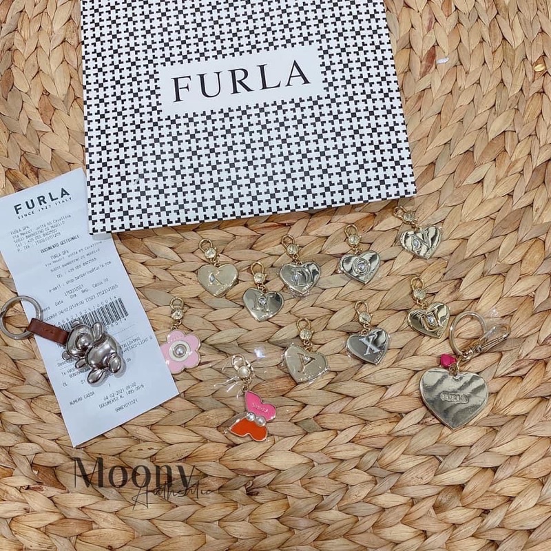 Móc khoá Charm furla auth full phụ kiện mix túi các mẫu