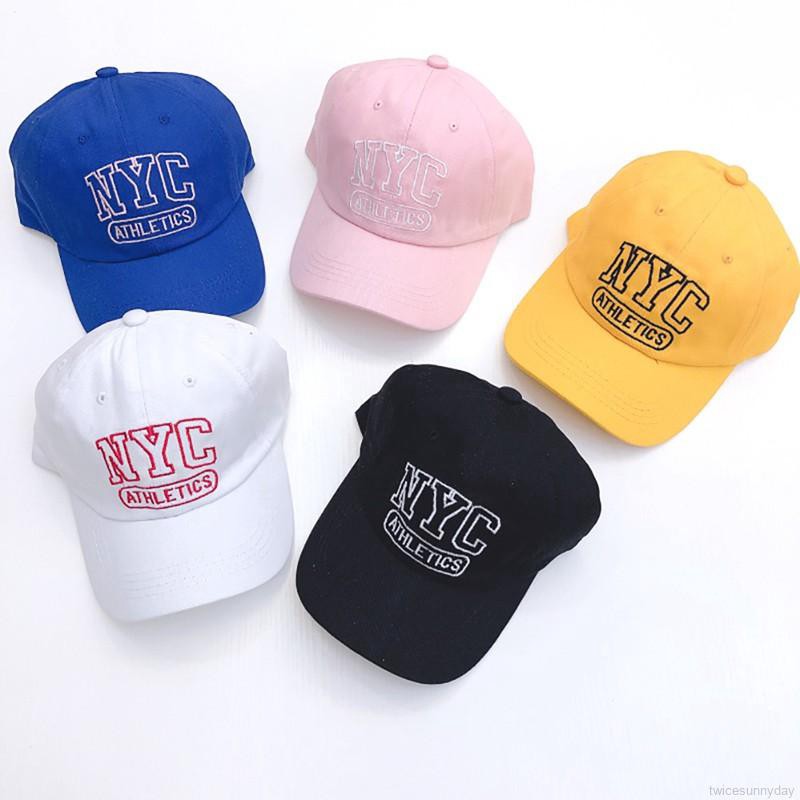 Nón lưỡi trai thêu chữ kiểu dáng năng động dành cho trẻ em