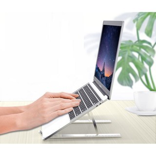 Giá Đỡ LAPTOP, MACBOOK, IPAD Bằng Nhôm, Nhựa Có Thể Điều Chỉnh Được Độ Cao, Đế Tản Nhiệt Laptop, Kết Cấu Chữ M