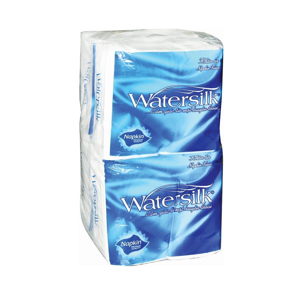 Khăn ăn Watersilk lốc 4 gói x 100 tờ