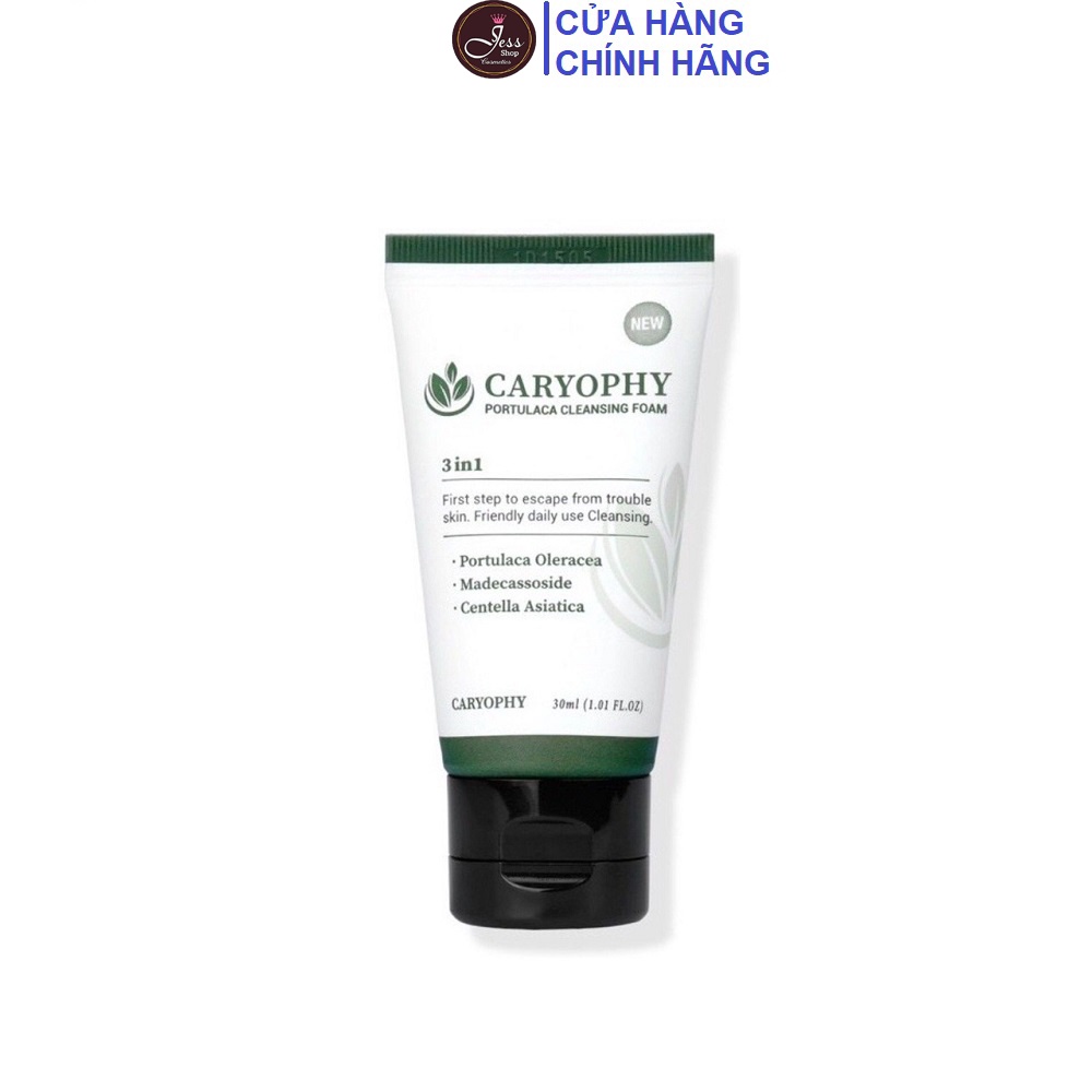 Sữa Rửa Mặt Caryophy Portulaca Cleansing Foarm 30ml Mini Size