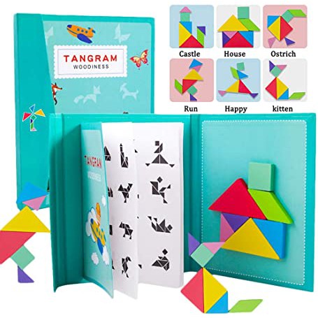 Đồ Chơi Ghép Hình Tangram Nam Châm Sáng Tạo