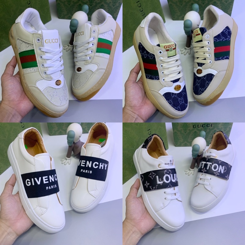 Giầy sneaker Gc vân chìm có hộp tặng kèm - Giầy slipon Givenchyy đẳng cấp