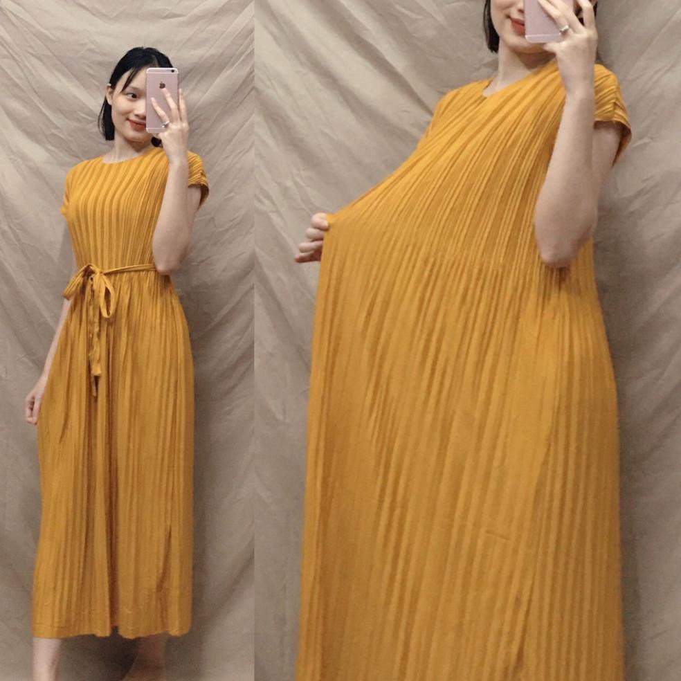 Váy bầu đẹp thời trang xếp li mẫu mới đầm bầu công sở dáng dài bigsize maternity dress 😘