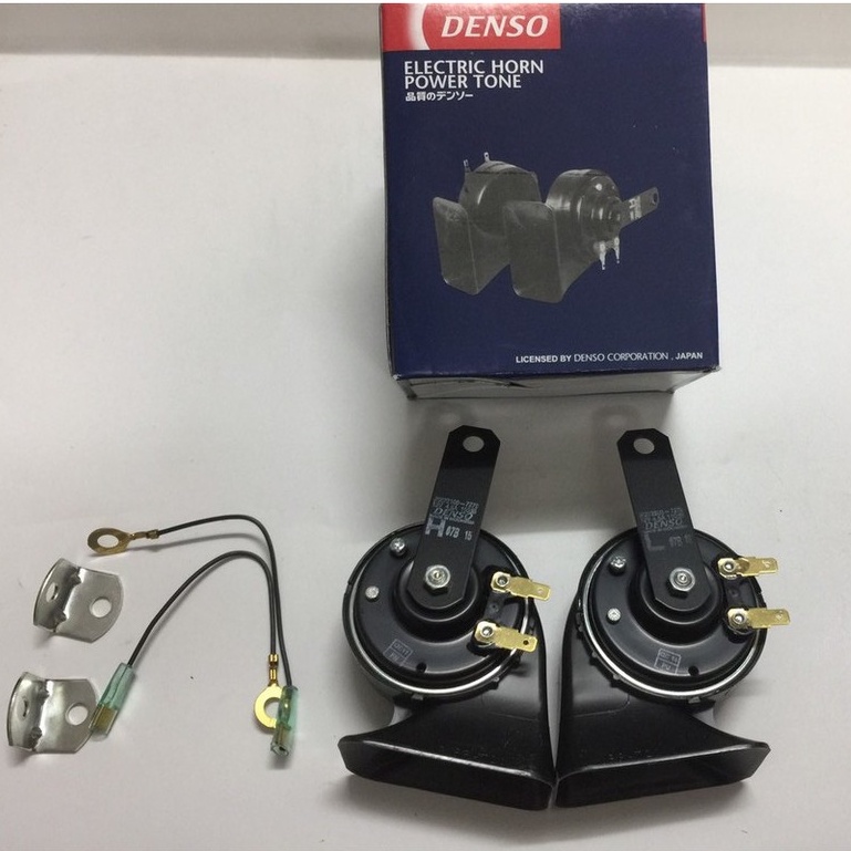 Còi ô tô, Còi Sên hãng Denso Nhật Bản 2V lắp cho xe từ 4 chỗ đến 16 chỗ -kèm dây giắc còi.