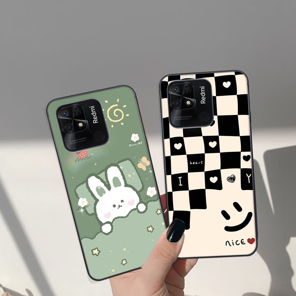 Ốp lưng Xiaomi REDMI 10C in hình Gấu nâu - hồng, Gấu Be@rick  cực CUTE, DỄ THƯƠNG