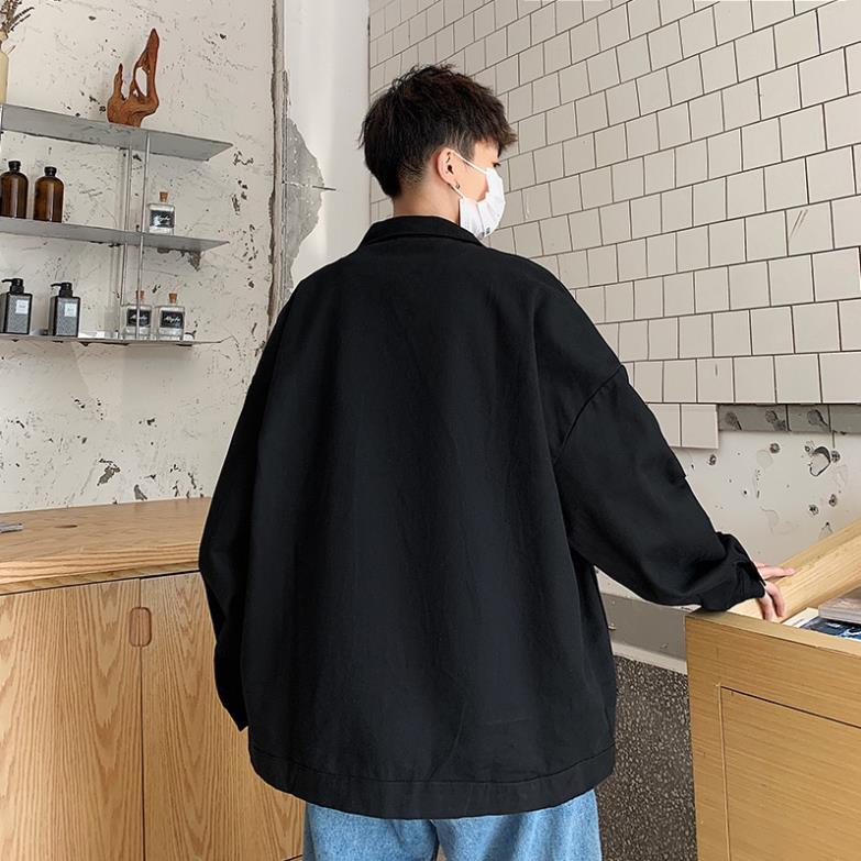 Áo Sơ Mi From Rộng ,Áo Khoác Chất Thô Kaki Cho Cả Nam Và Nữ .