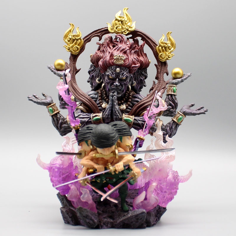 Mô hình chibi nhân vật Roronoa Zoro trạng thái Asura  hàng mới ra cực chất