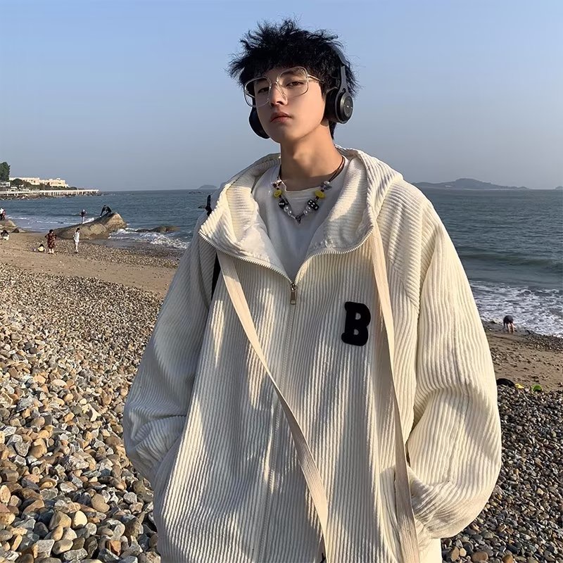 Áo Khoác Hoodie Nam Nhung Kẻ Có Mũ Trùm Thời Trang Hàn Quốc Dành Cho áo khoác hoodie nỉ bông áo khoác nam cao cấp khoác bomber nữ