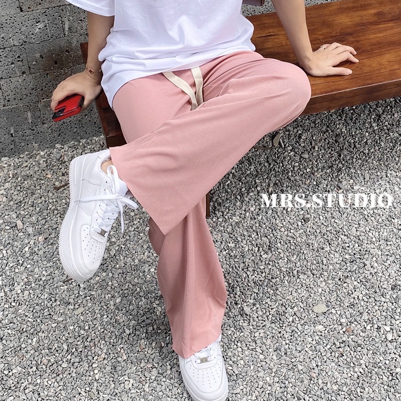Quần ống rộng nữ siêu mát nhiều màu chất liệu thun tăm lạnh mát, mỏng đứng dáng MRQ035G