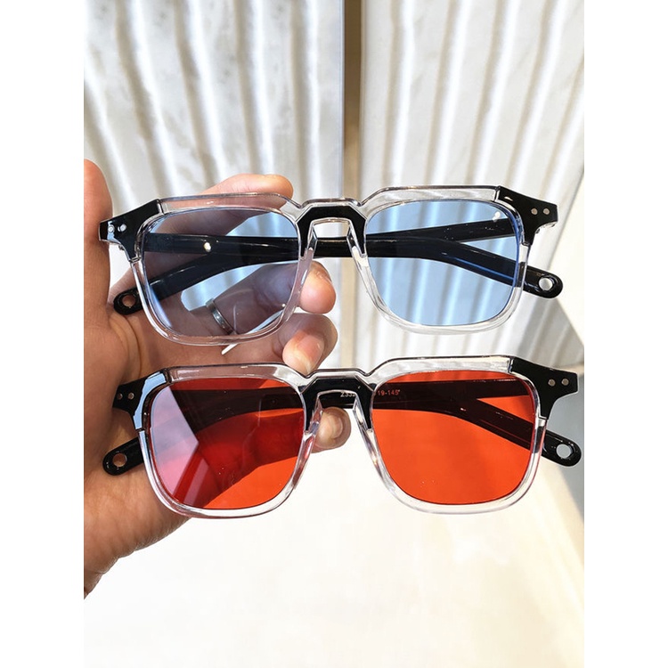 Kính mát gọng vuông chống tia Uv400 thời trang cho nam và nữ