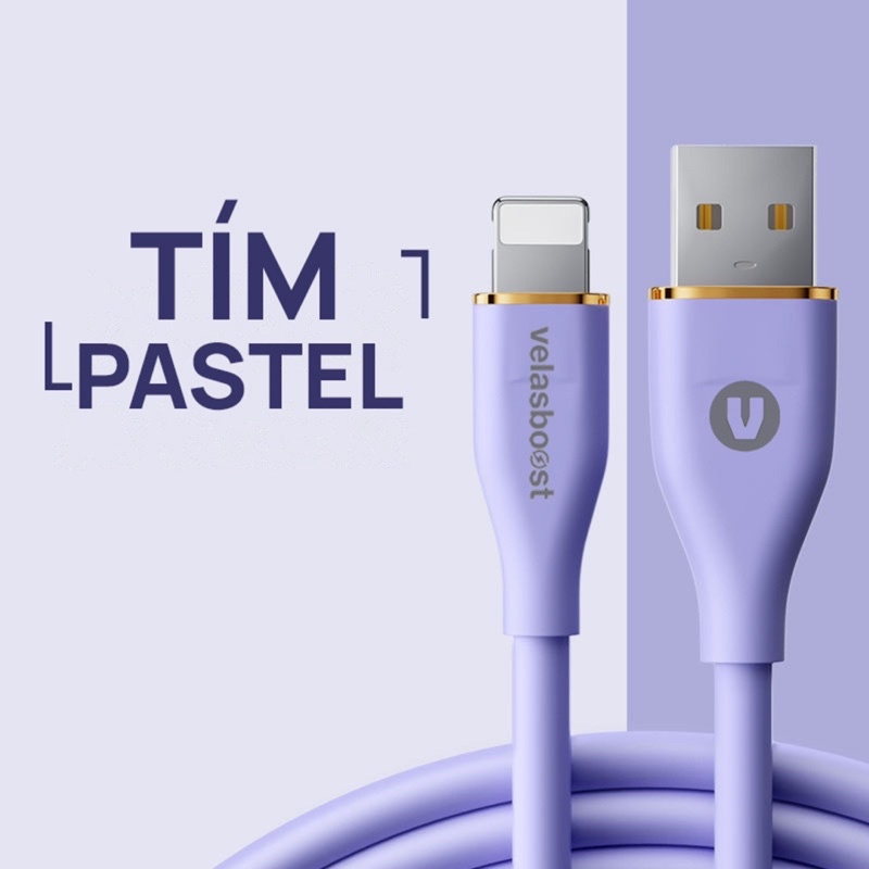 Cáp sạc Usb to L velasboost v-colors