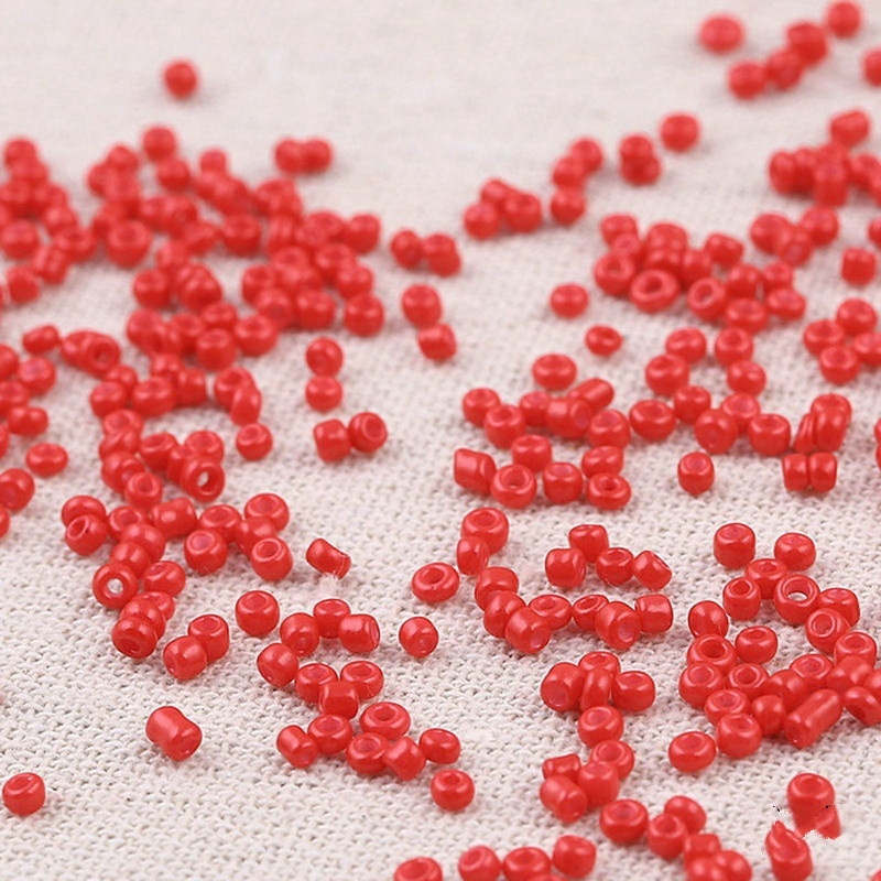 Set 1000 Hạt Thủy Tinh 3mm Nhiều Màu Sắc Dùng Làm Trang Sức Thủ Công