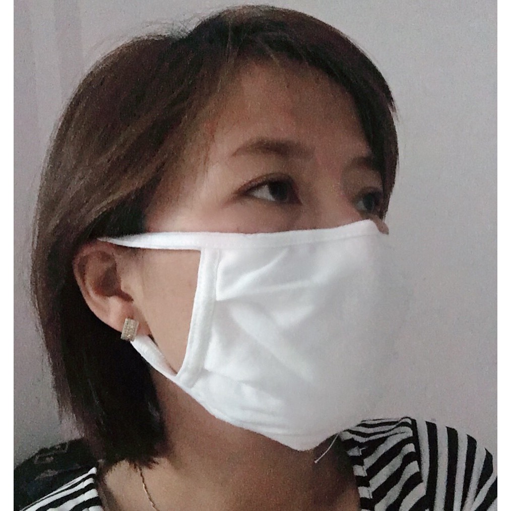 10 cái Khẩu trang vải 3 lớp Cotton 100% mềm mịn mát  có nẹp mũi ôm khít mặt chống nắng chống bụi - Smart B