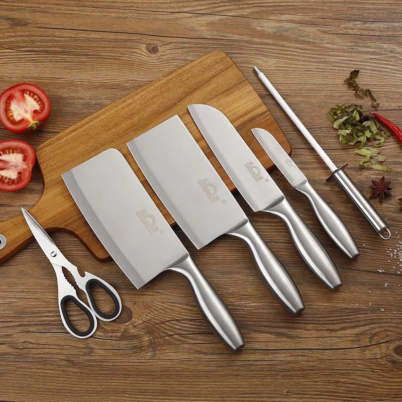 Bộ dao Nhật 6 món cao cấp đa năng- Bộ dao làm bếp 6 món Nhật siêu bén bằng thép không rỉ