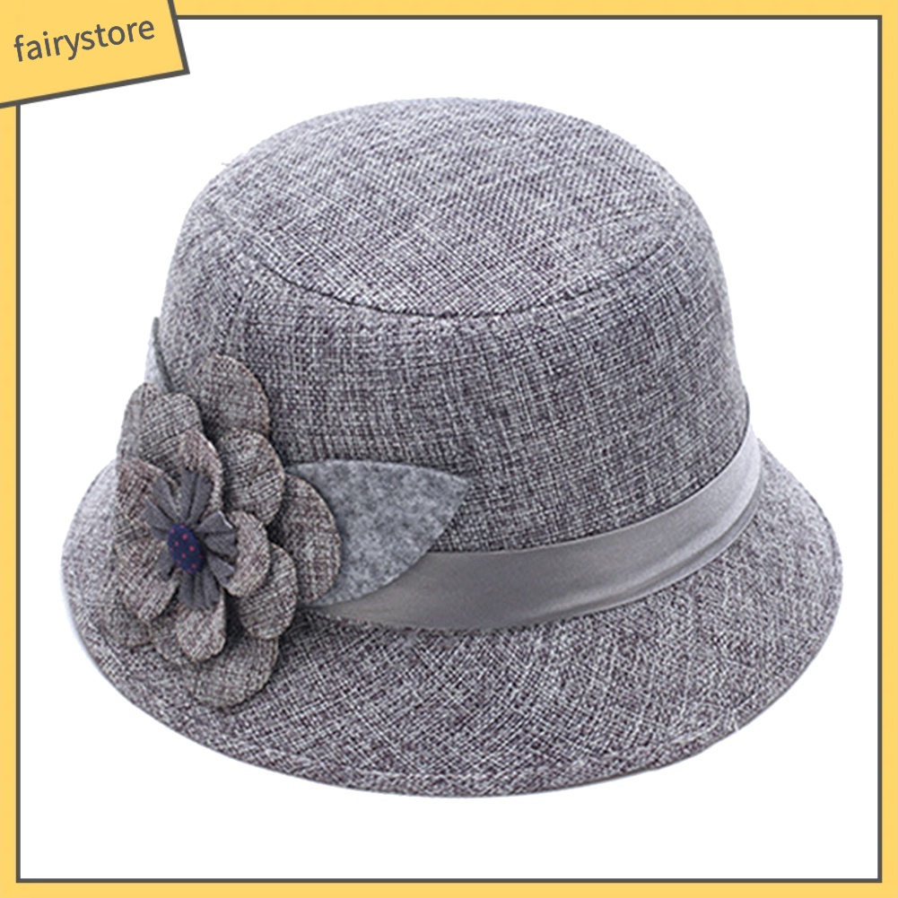 Mũ Rộng Vành Màu Trơn Thanh Lịch Cho Nữ