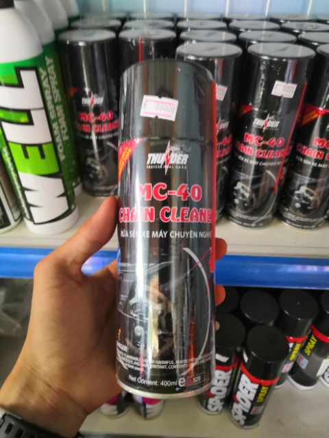 Combo dưỡng sên Thunder 400ml rửa sên Thunder kèm bàn chải chà sên.