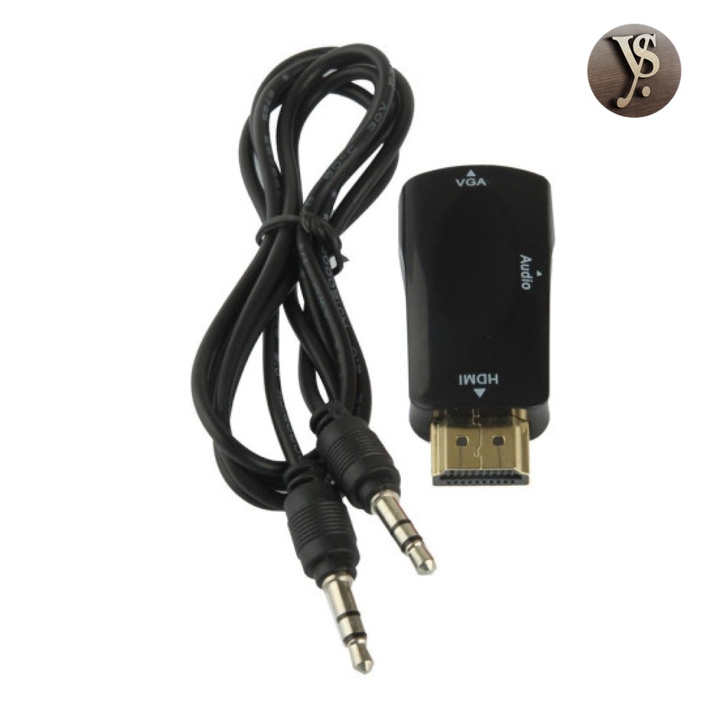 Yuchri Shop Bộ Chuyển Đổi Hdmi Sang Vga & Aux 1080p Taffware - S-Pc-0389