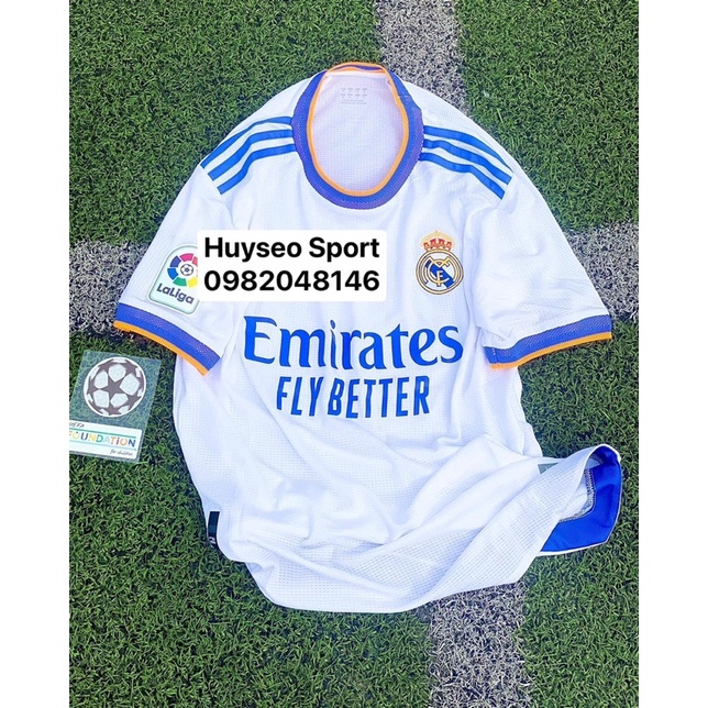 Set quần áo bóng đá CLB Real Madrid 2021/2022 - Vải gai thái