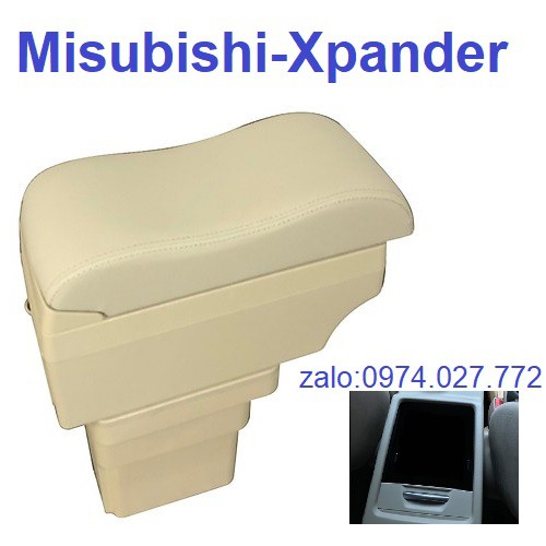 Hộp tỳ tay xe MISUBISHI XPANDER- LƯỢN SÓNG cao cấp tích hợp 7 cổng sạc USB - Bảo hành 12 tháng