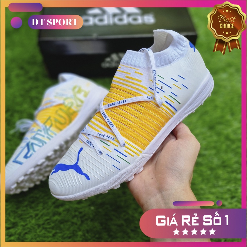 Giày Đá Bóng Sân Cỏ Nhân Tạo Future Z 1.1 Pro TF White Yellow, Giày Đá Banh Nam